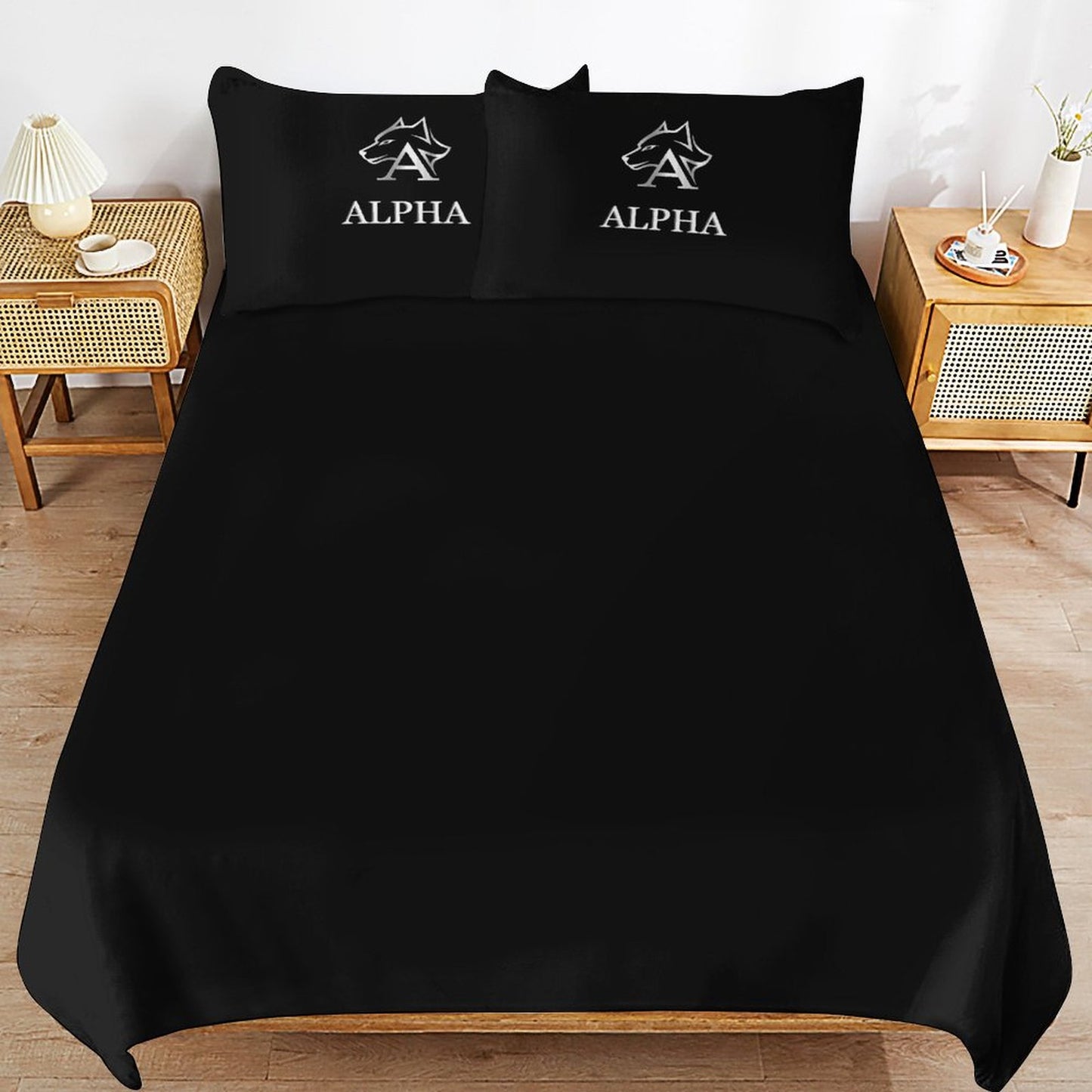 3-Piece Bedding Set-102"x90"/ 259x229cm (Dual-sided Printing)