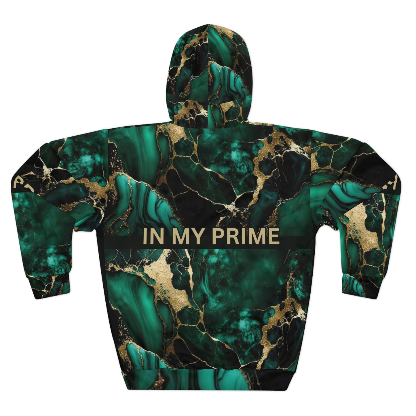IN MY PRIME Green/Gold MARBLE Unisex Pullover Hoodie