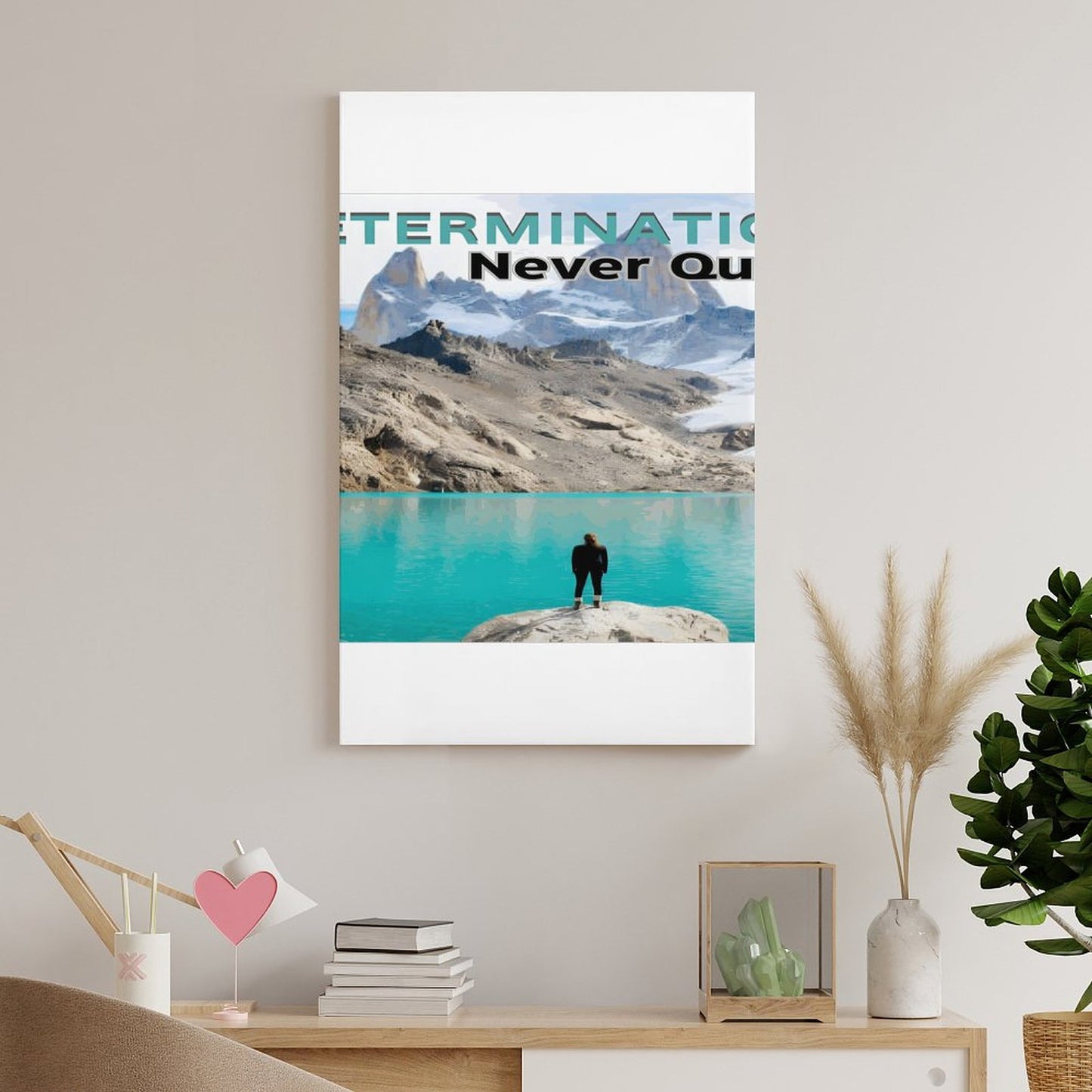 Framed Wooden Poster Hanging (Vertical 2:3)-8x12 inch