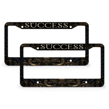 License Plate Frames with 4 Round Holes (1 Pair)