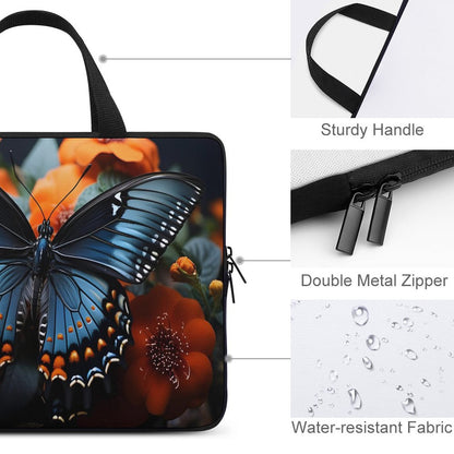Custom Laptop Case for Your Device-BLUE BUTTERFLY