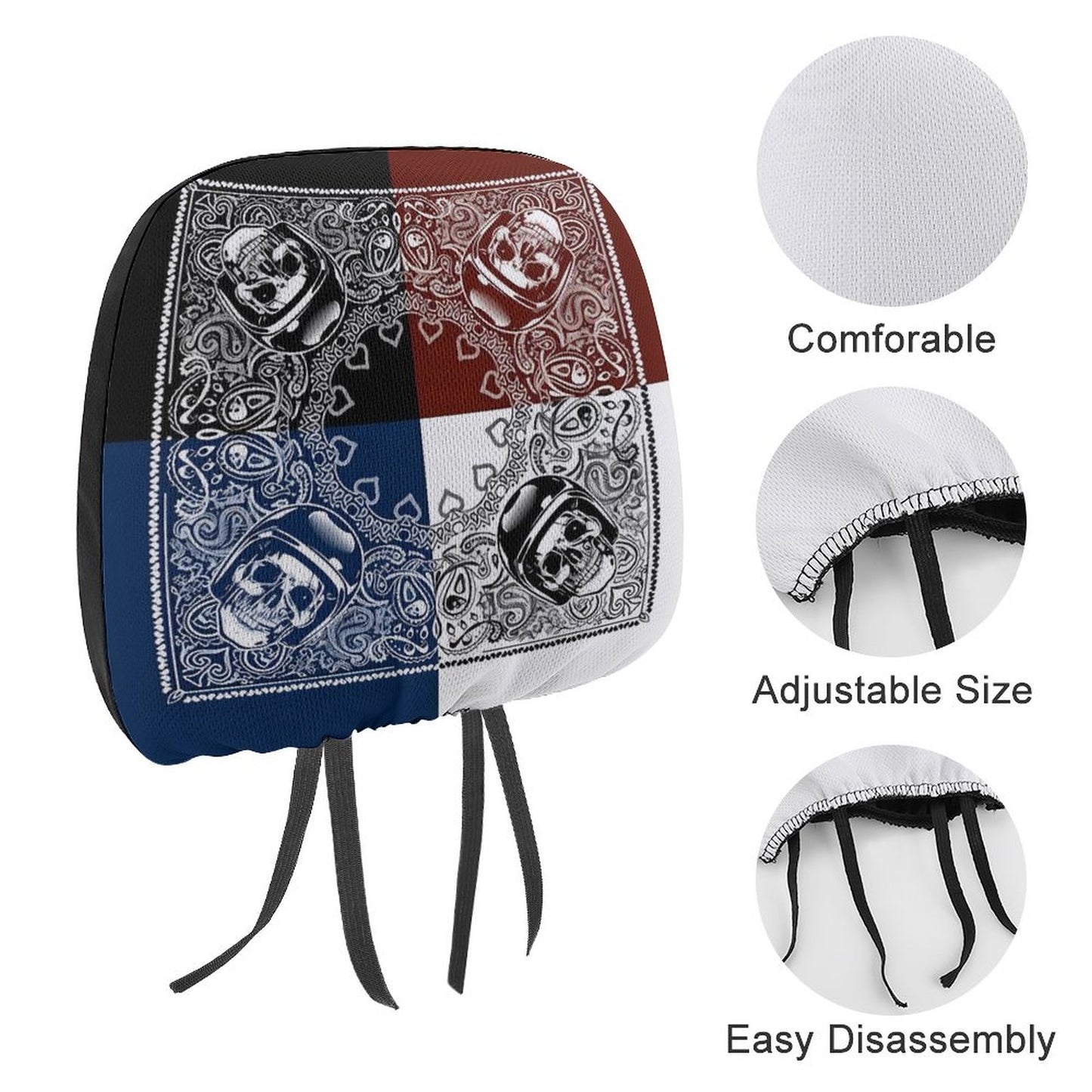 Custom Car Headrest Covers