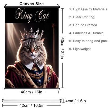 Canvas Hanging Poster with Scrolls-16"x24"/ 40x60cm