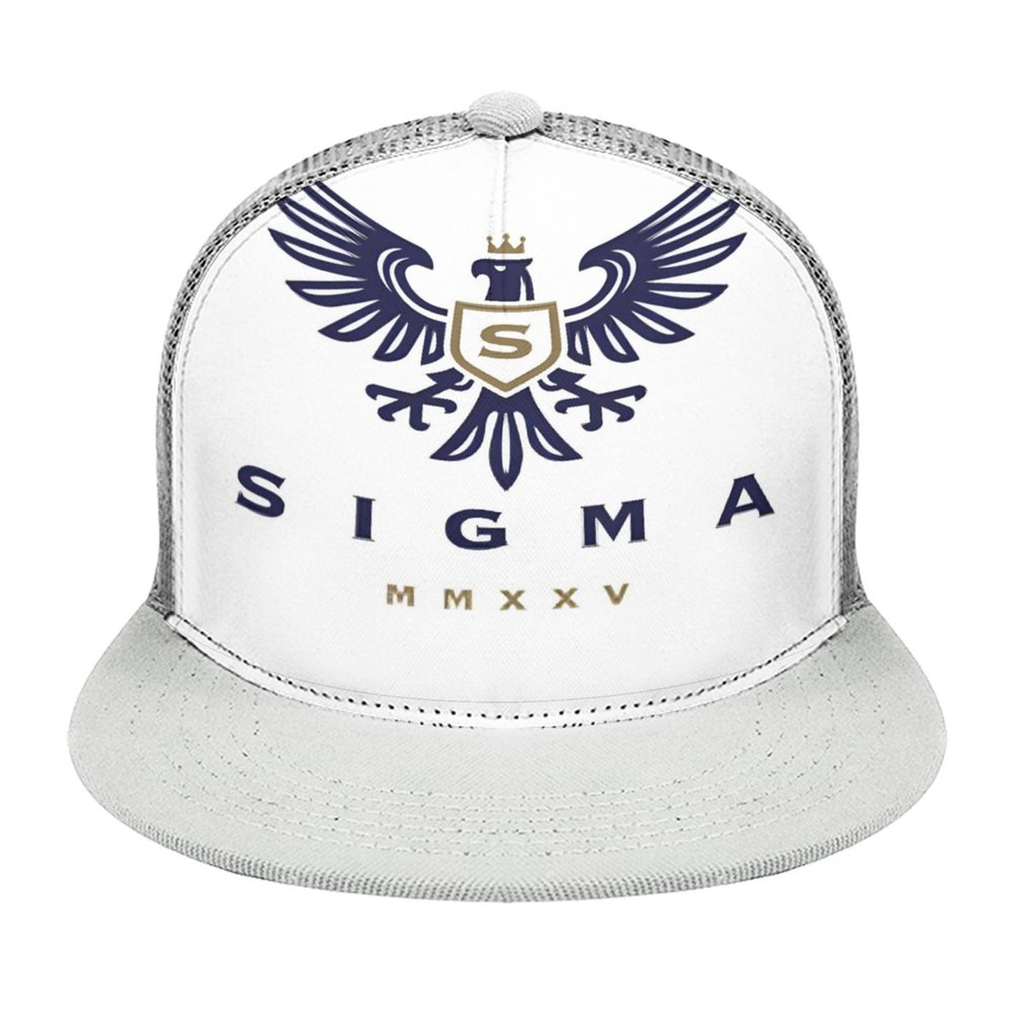 Flat Brim Trucker Hat with Fashion Frontier
