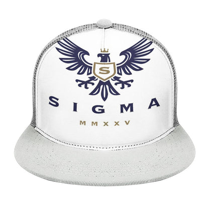 Flat Brim Trucker Hat with Fashion Frontier