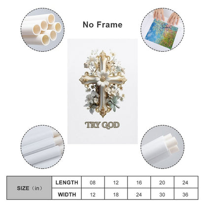 Unframed Art Prints (Vertical 2:3)-8x12 inch/12x18 inch-TRY GOD