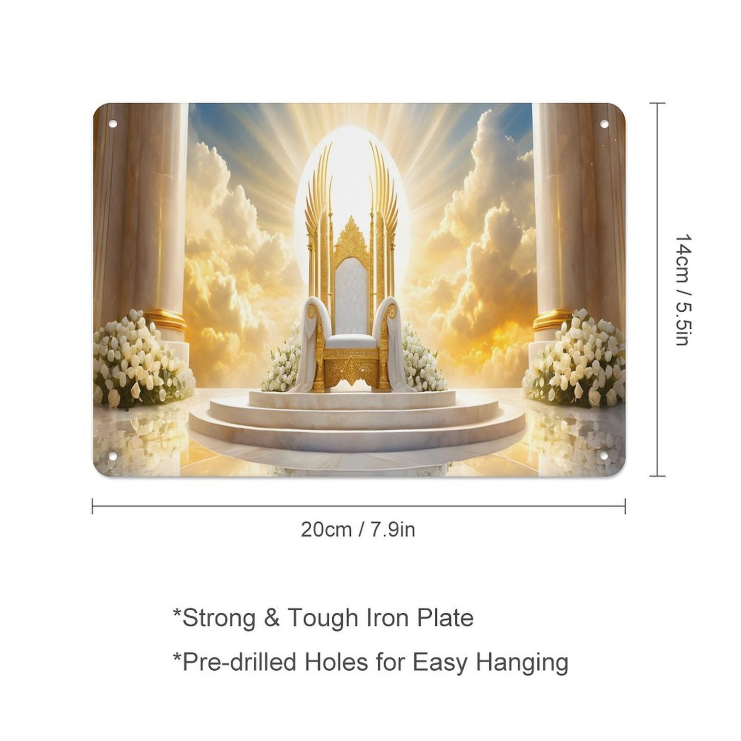 Horizontal Personalized Metal Wall Art Tin Sign-5.5"x7.9"/14x20cm