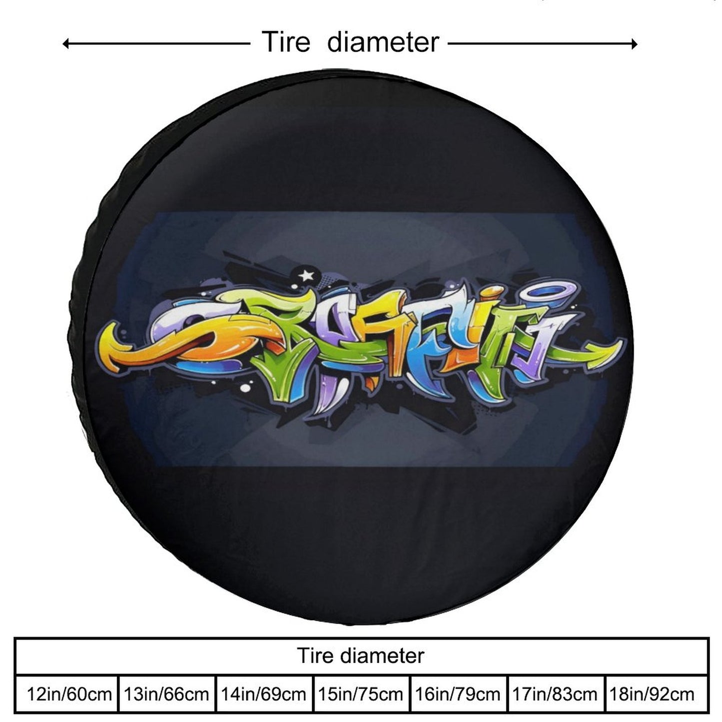 Oxford Cloth Tire Cover-GRAFFITI