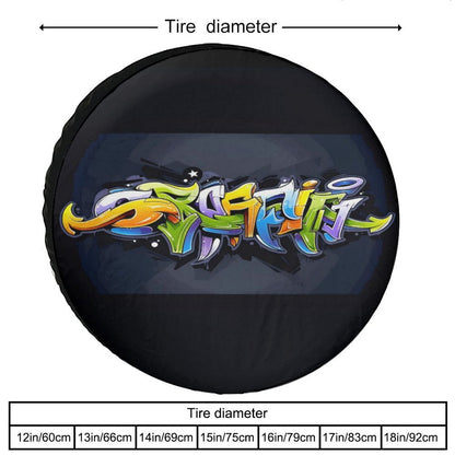 Oxford Cloth Tire Cover-GRAFFITI