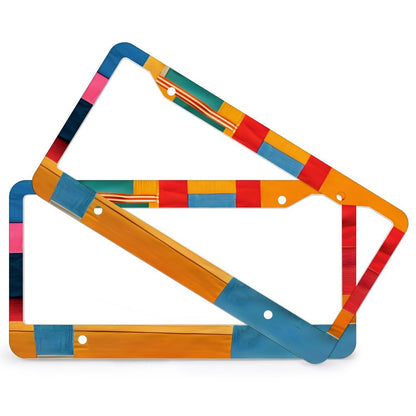 License Plate Frames with 4 Round Holes (1 Pair)