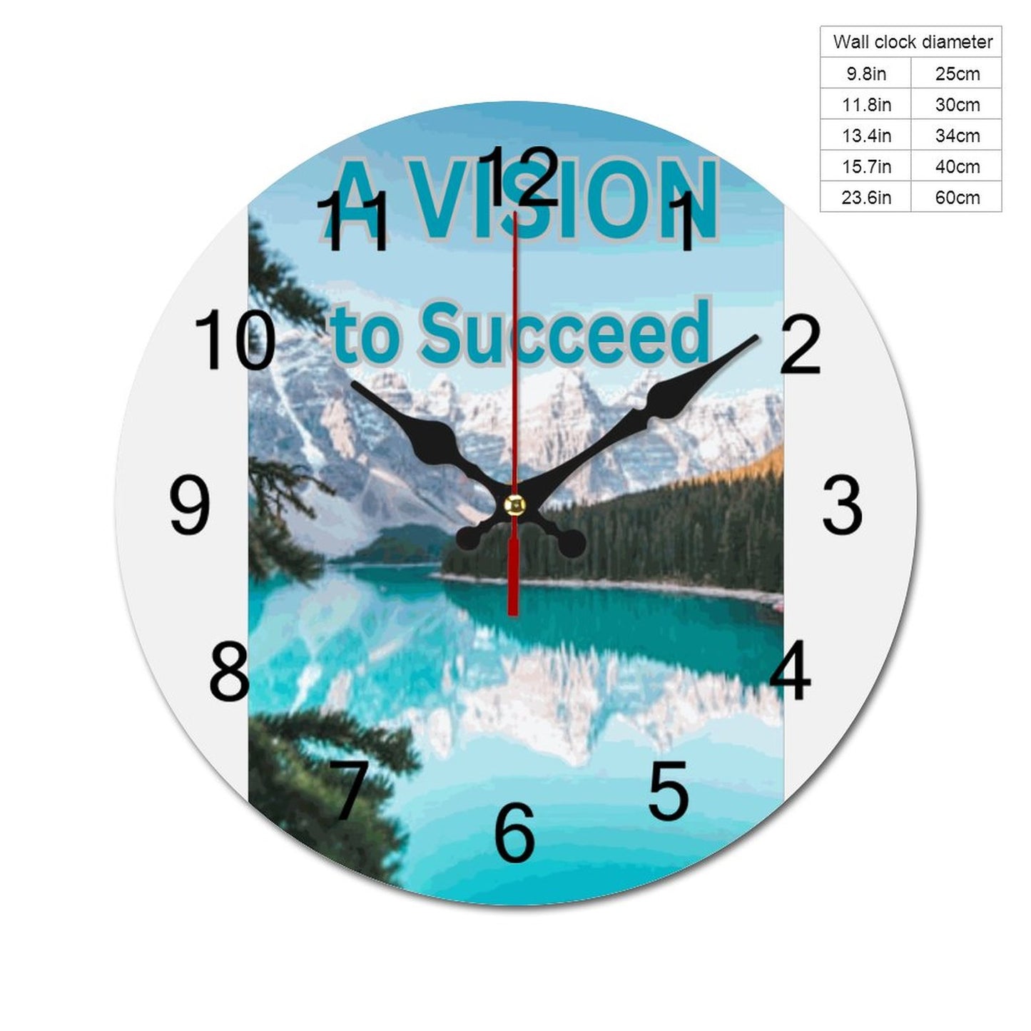 Concise Silent Wooden Wall Clock-9.84"x9.84"/ 25x25cm