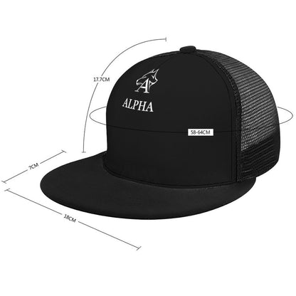 Flat Brim Trucker Hat with Fashion Frontier