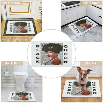 Crystal Velvet Bedroom Floor Mat