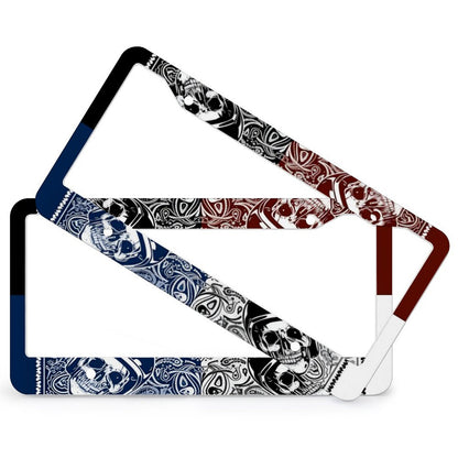 License Plate Frames with 4 Round Holes (1 Pair)