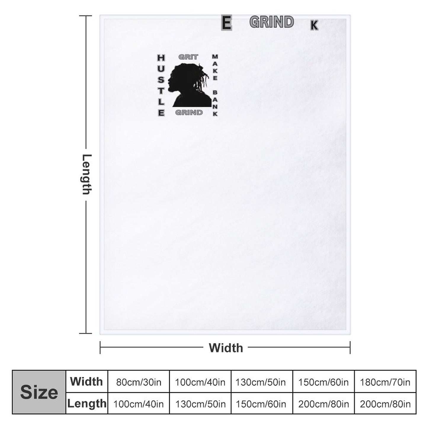 280gsm Flannel Blanket-50"x60" (Dual-sided Printing)