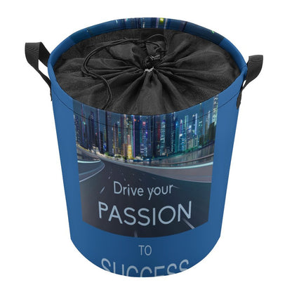 Drawstring collapsible Laundry Basket
