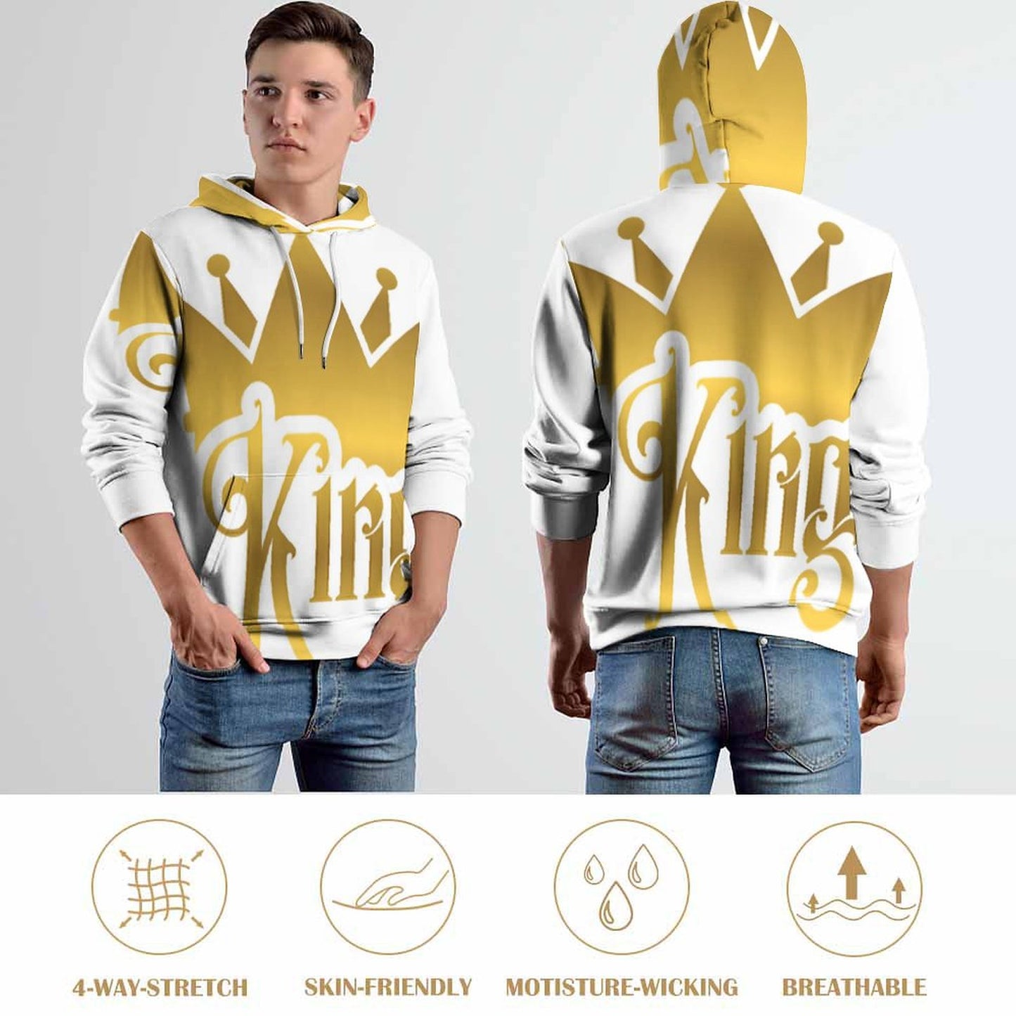 280gsm Custom Hoodie No Minimum with Double-layer Cap