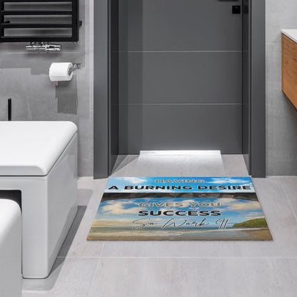 Crystal Velvet Bedroom Floor Mat
