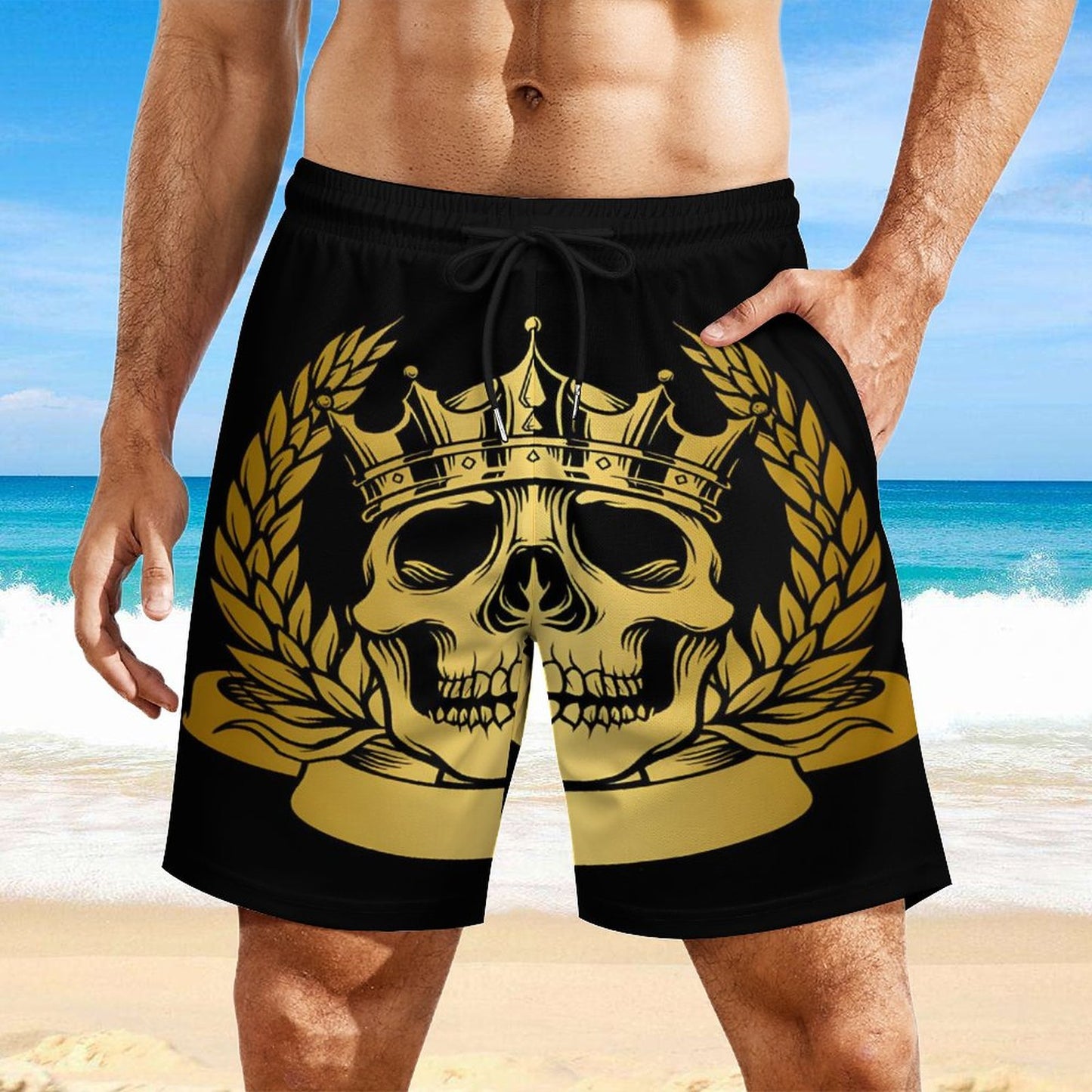 Men's Beach Shorts with 4 Pockets