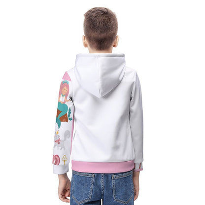 160gsm Children's Lightweight Pullover Hoodie A38H (All-Over Printing)