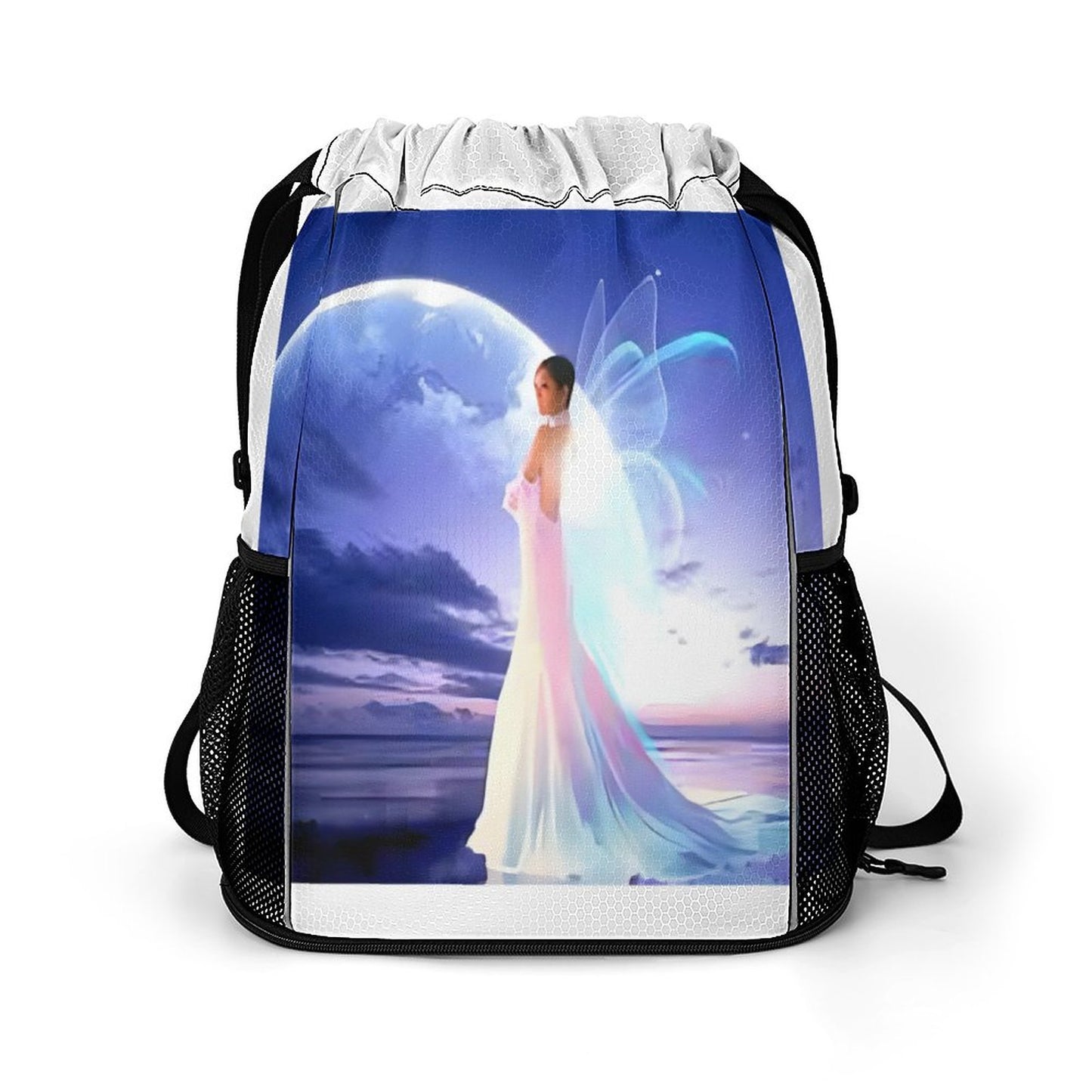 Waffle Cloth Drawstring Bag