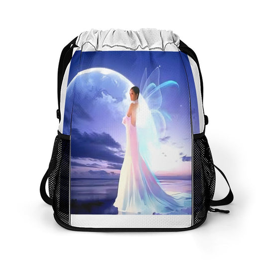 Waffle Cloth Drawstring Bag