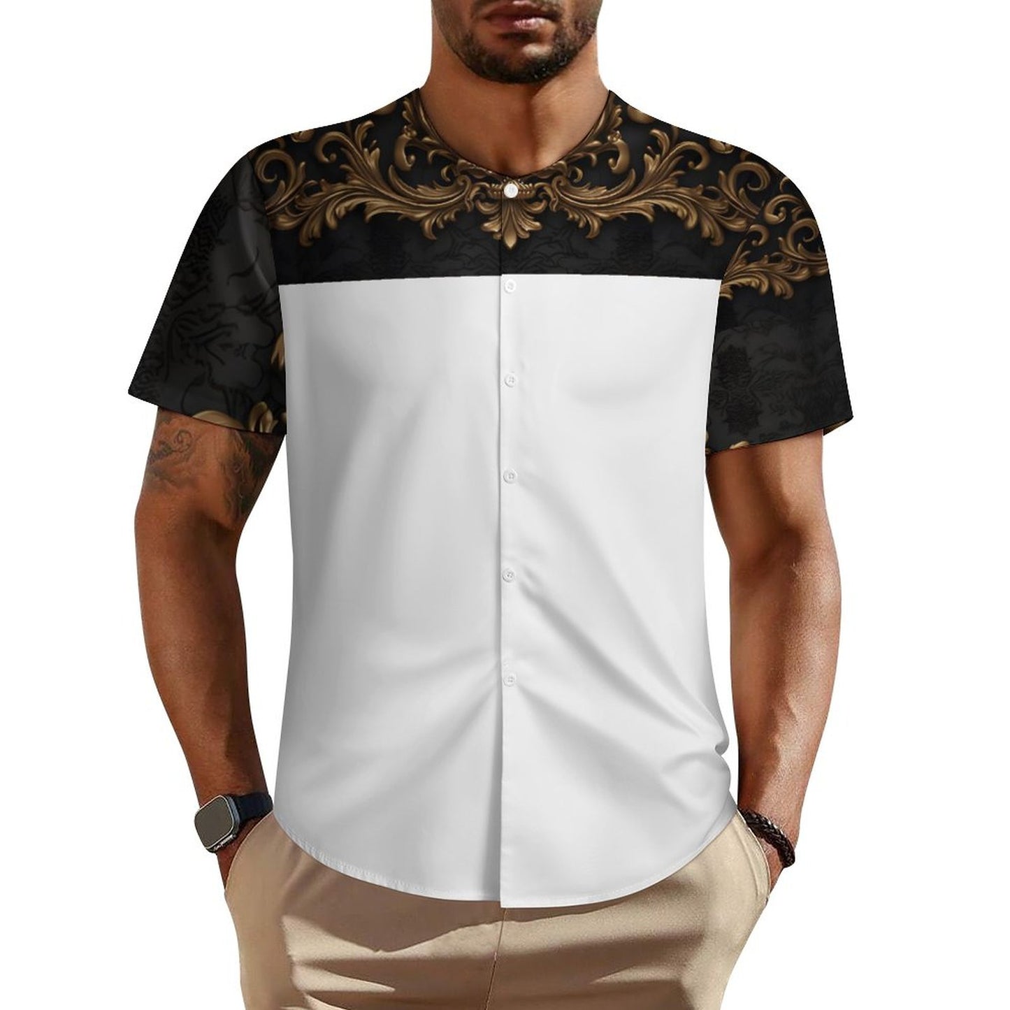 Collarless Shirt LM018 (All-Over Printing)