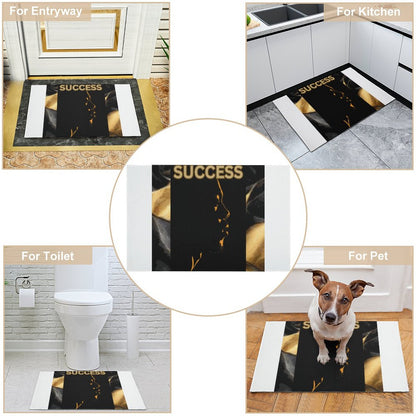 Crystal Velvet Bedroom Floor Mat