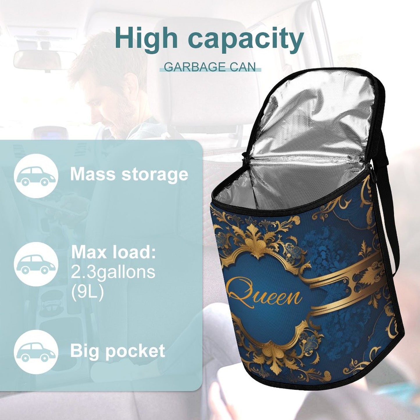 Collapsible Car Trash Bin