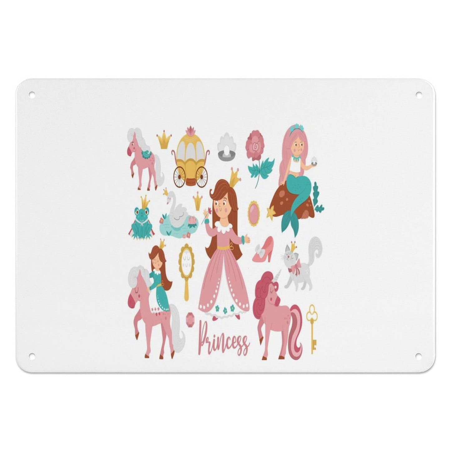 Horizontal Personalized Metal Wall Art Tin Sign-5.5"x7.9"/14x20cm