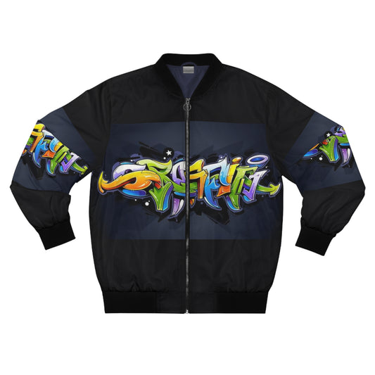 COLORFUL GRAFFITI UNISEX BOMBER Jacket-XS-5XL
