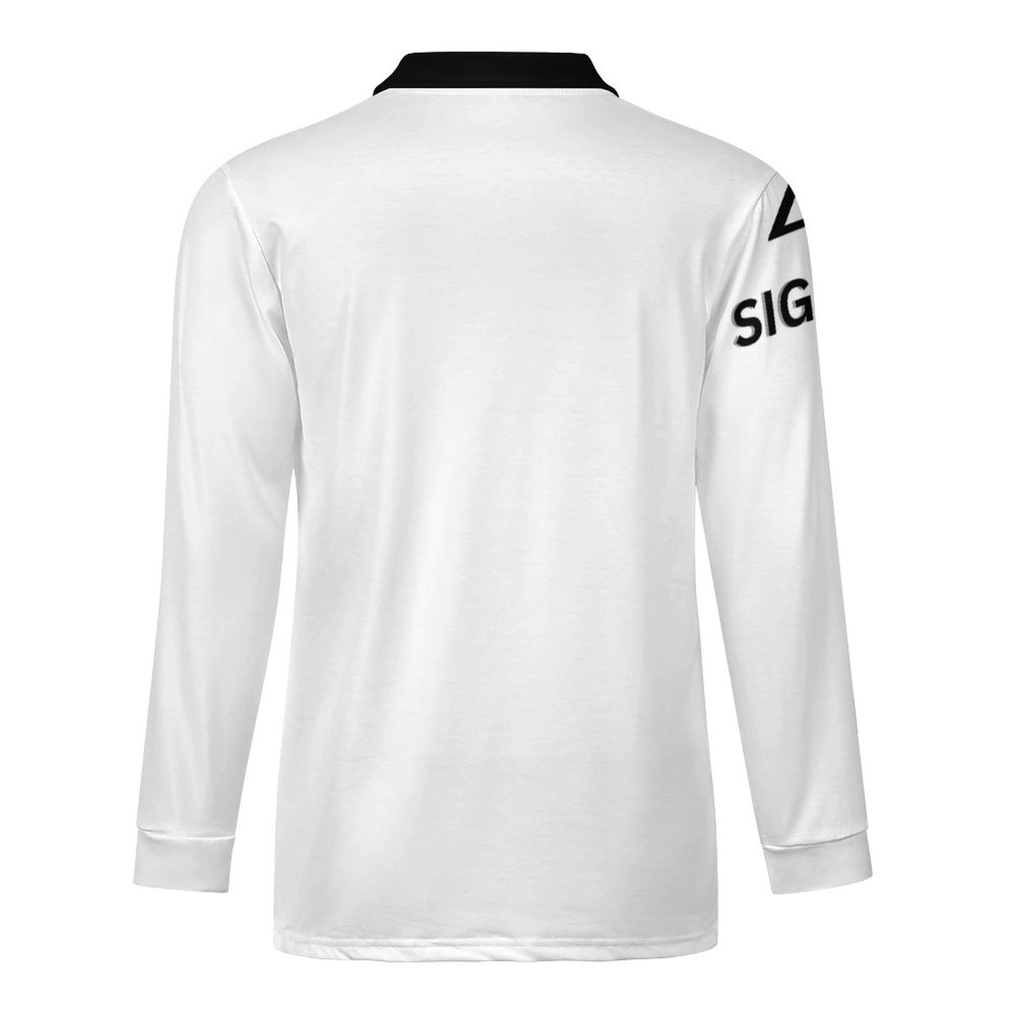 Quarter Zip Men's Long Sleeve POLO Shirt RL (All-Over Printing)