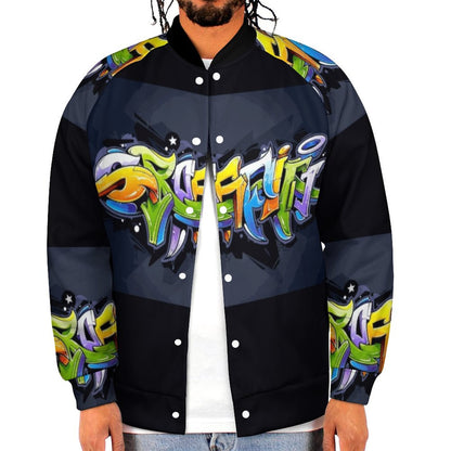 COLORFUL GRAFFITI Men's Baseball Jacket-*2XS-6XL