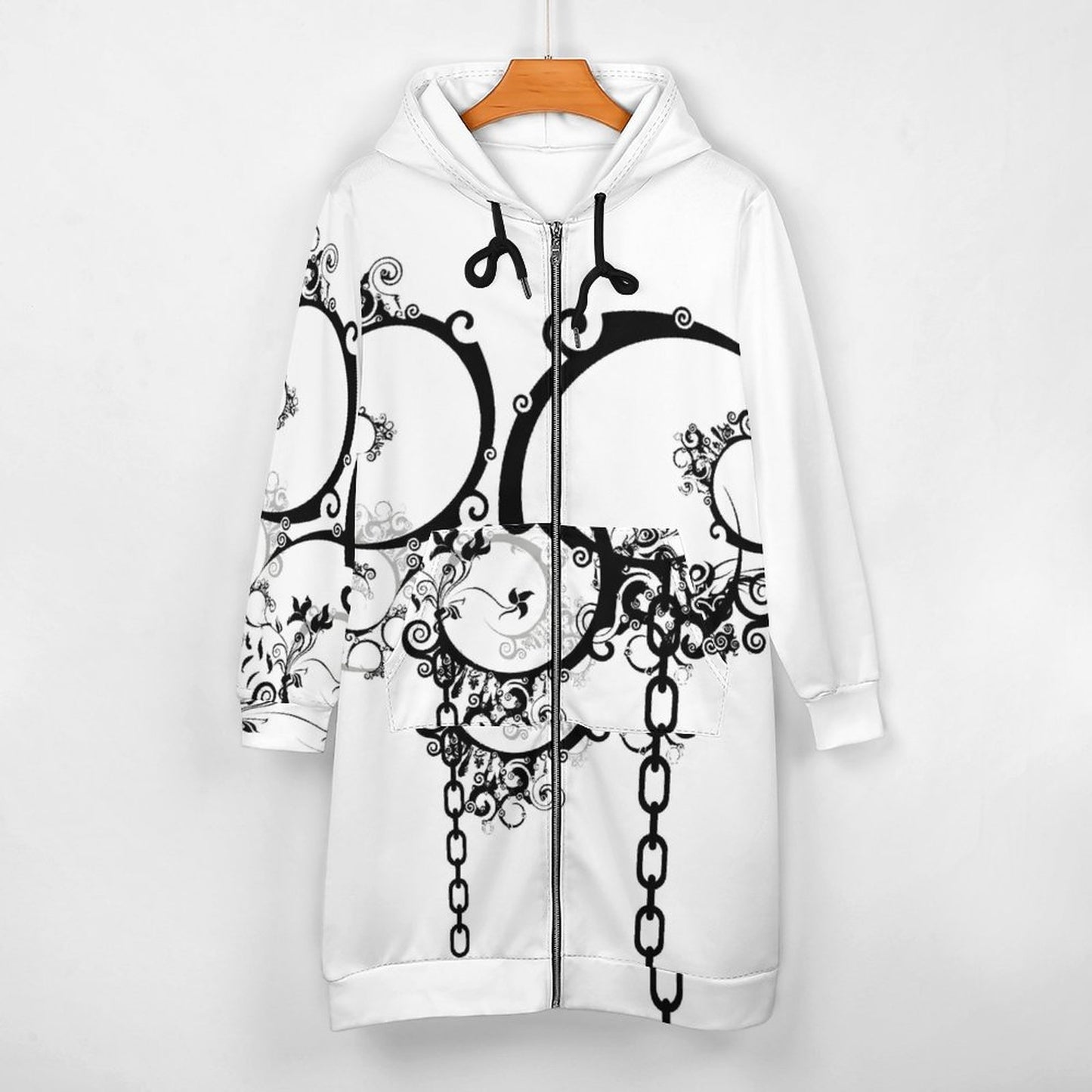 230gsm Full Zipper Long Sleeve Hoodie DS002  (All-Over Printing)