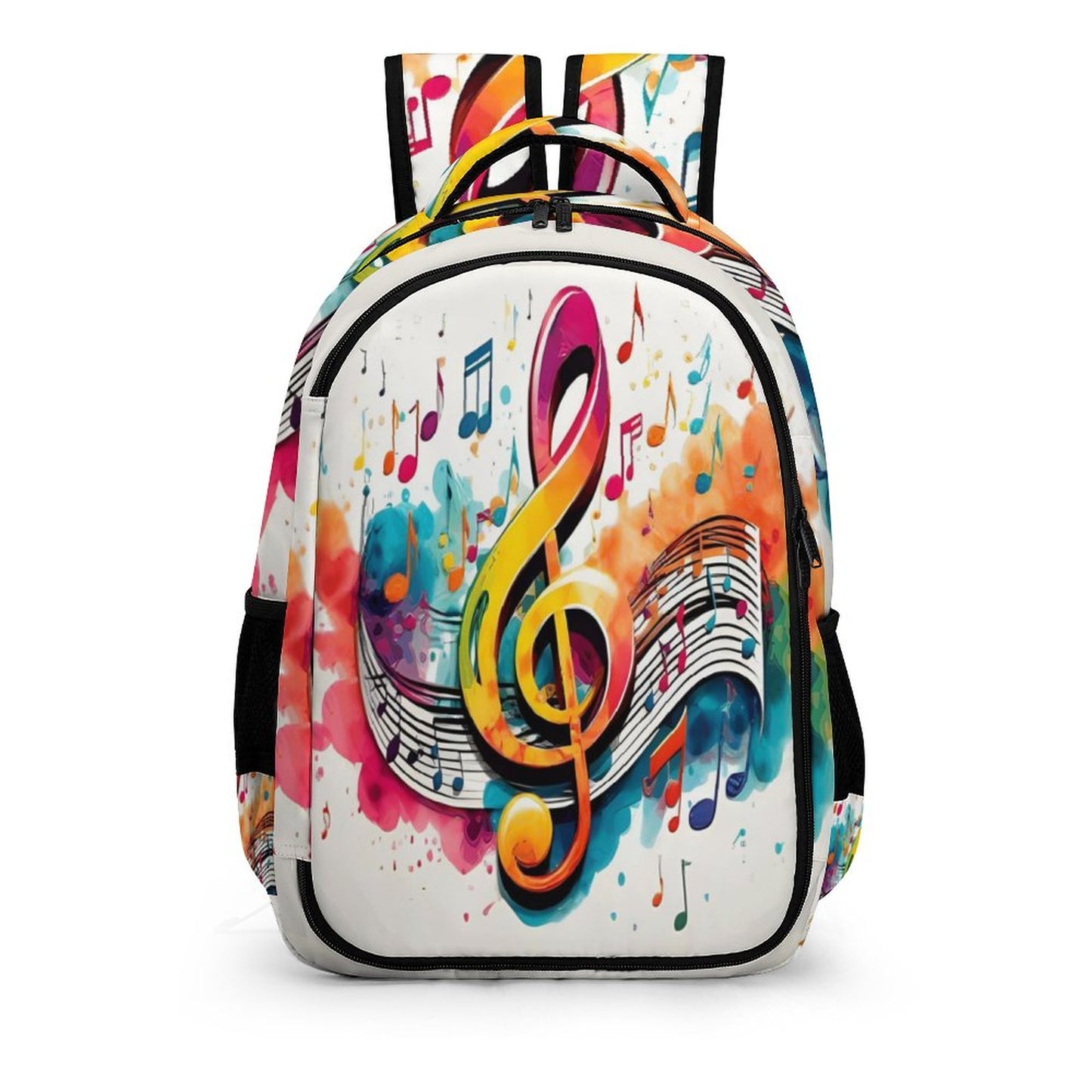 MUSIC GRAFFITI Multi-Pocket Backpack