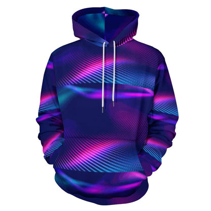 MULTICOLOR Men's Cool Hoodie with Double-layer Cap-SMALL-6XL