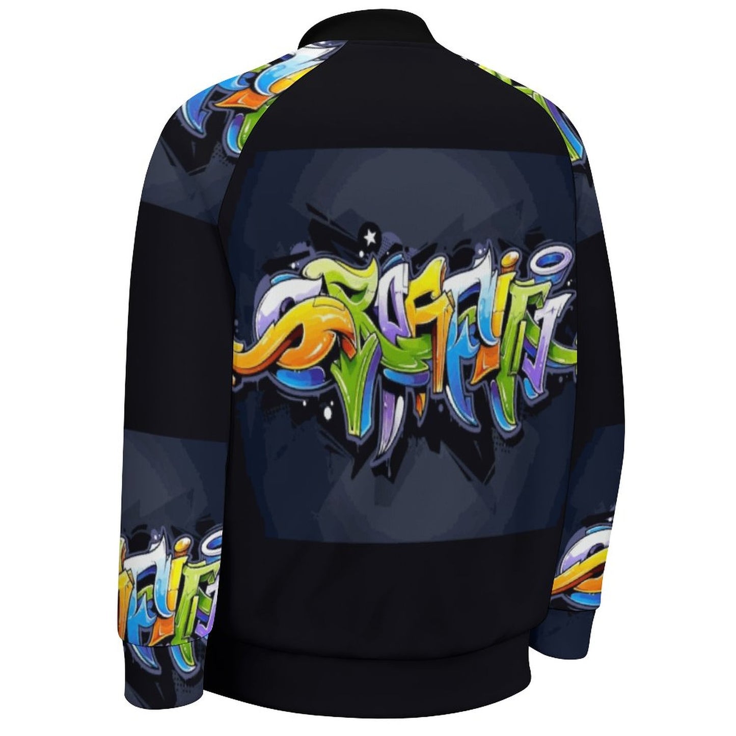 COLORFUL GRAFFITI Men's Baseball Jacket-*2XS-6XL