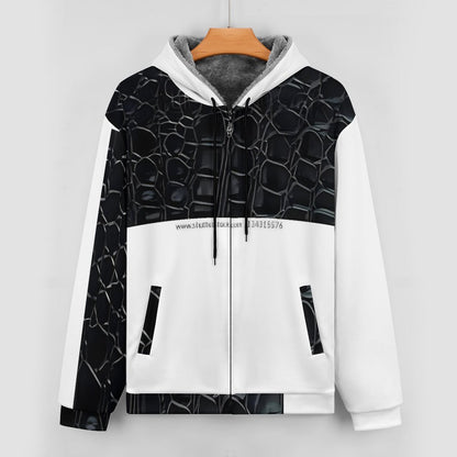230gsm Full Zip up Hoodie with Plush Lining WZIP (All-Over Printing)