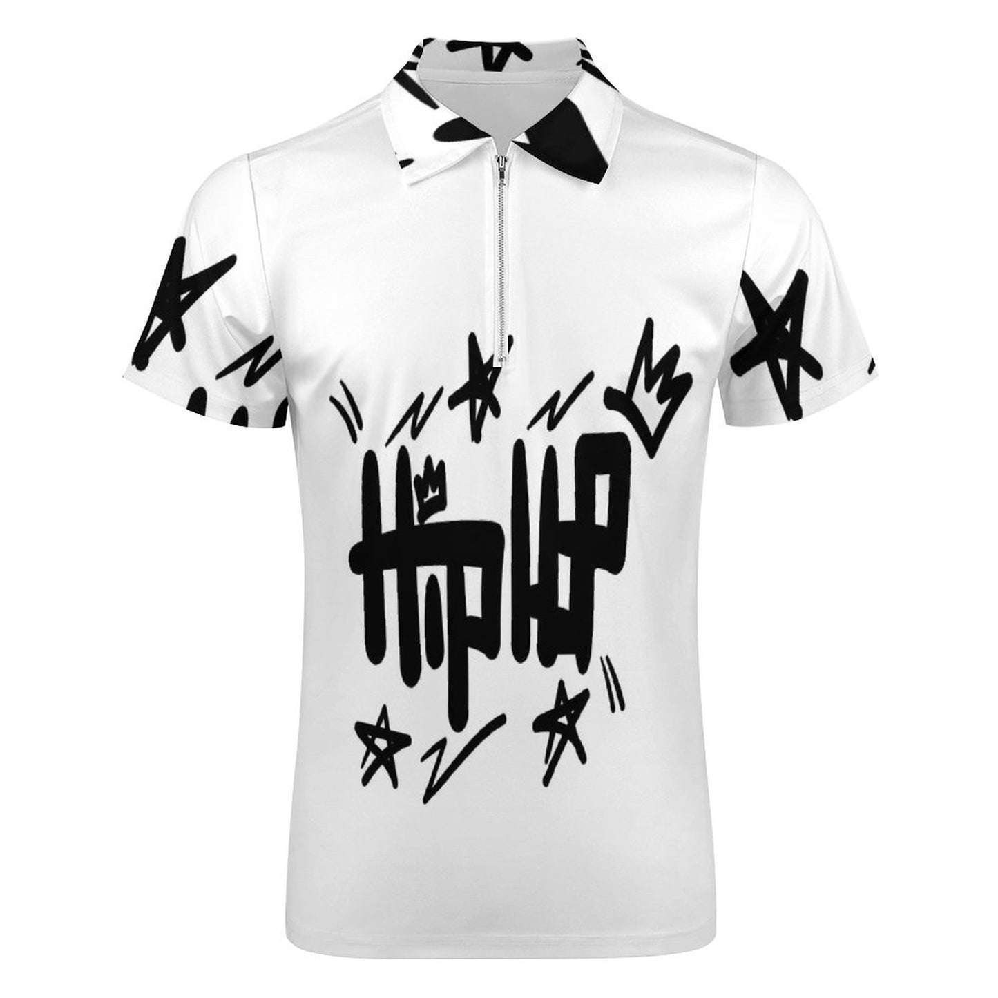 Men's Short Sleeve POLO Shirt with Zipper B470 (All-Over Printing)