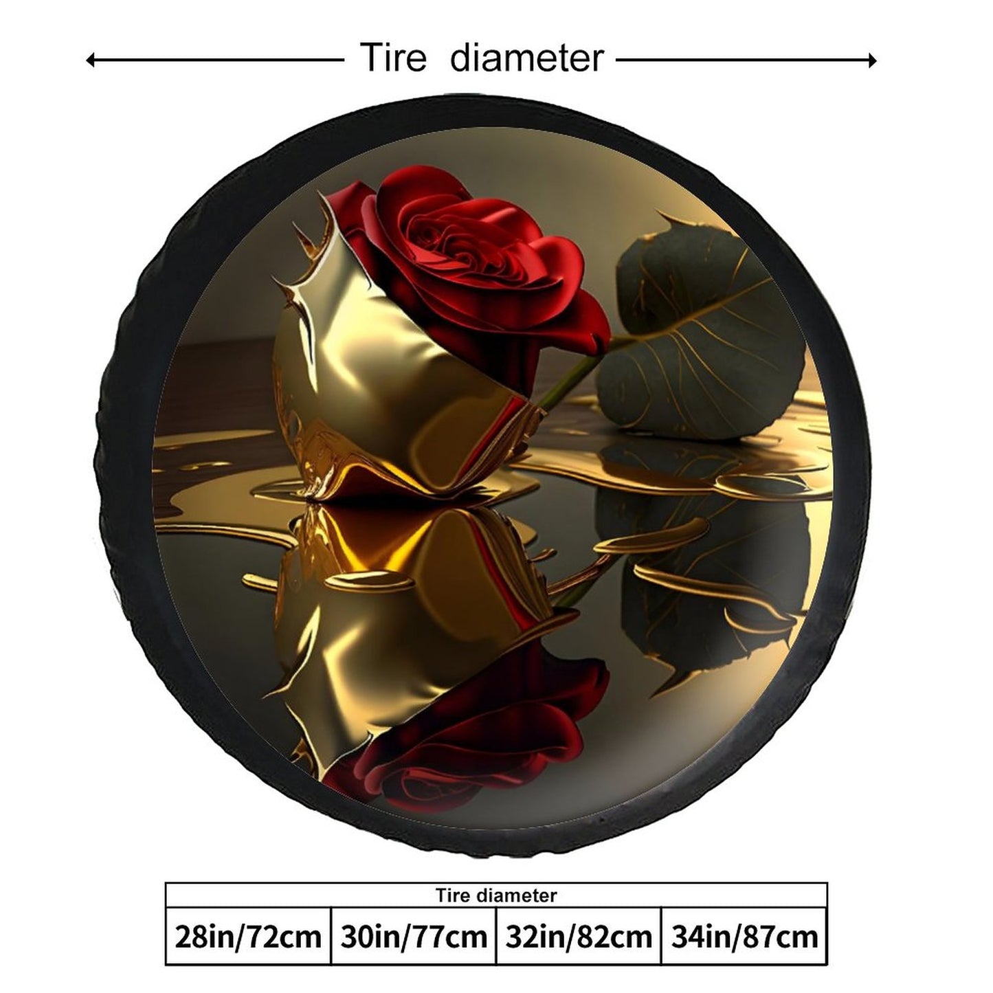 Leather Tire Cover(One-sided Printing)