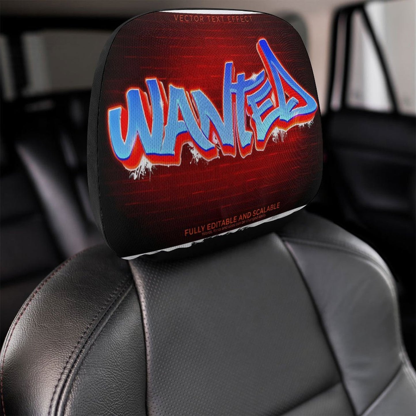 Custom Car Headrest Covers