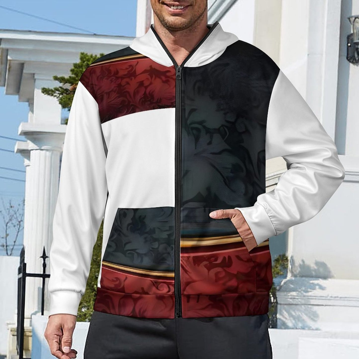 230gsm Custom Zip up Hoodie WY14 (All-Over Printing)