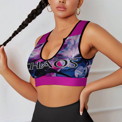 CHAOS Yoga Tank Top (pink)-SMALL-2XL