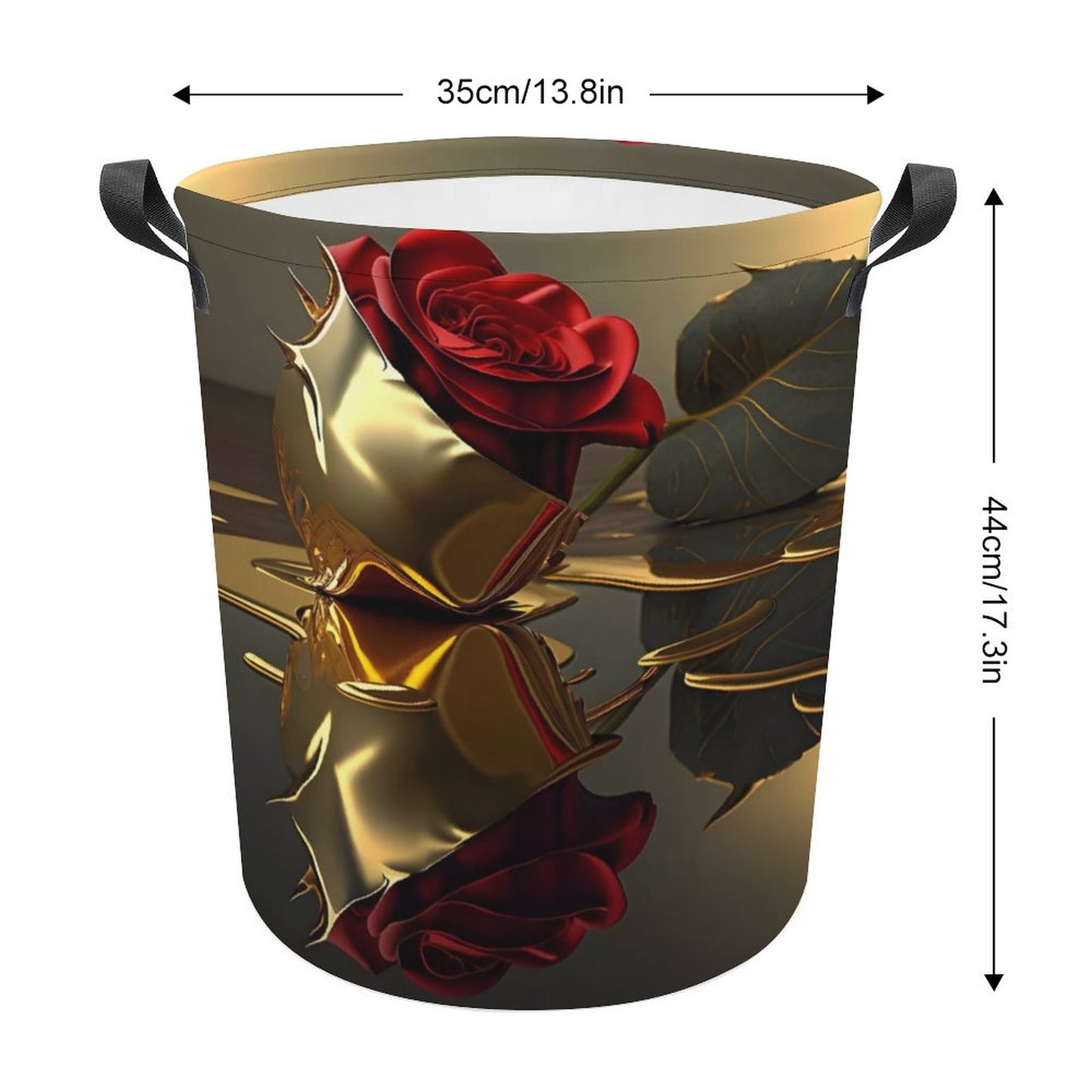 ROSE IN GOLD Collapsible Laundry Basket