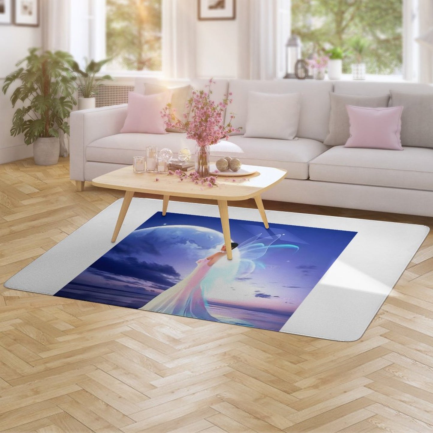 Coral Velvet Floor Mat for Home-60"x40"