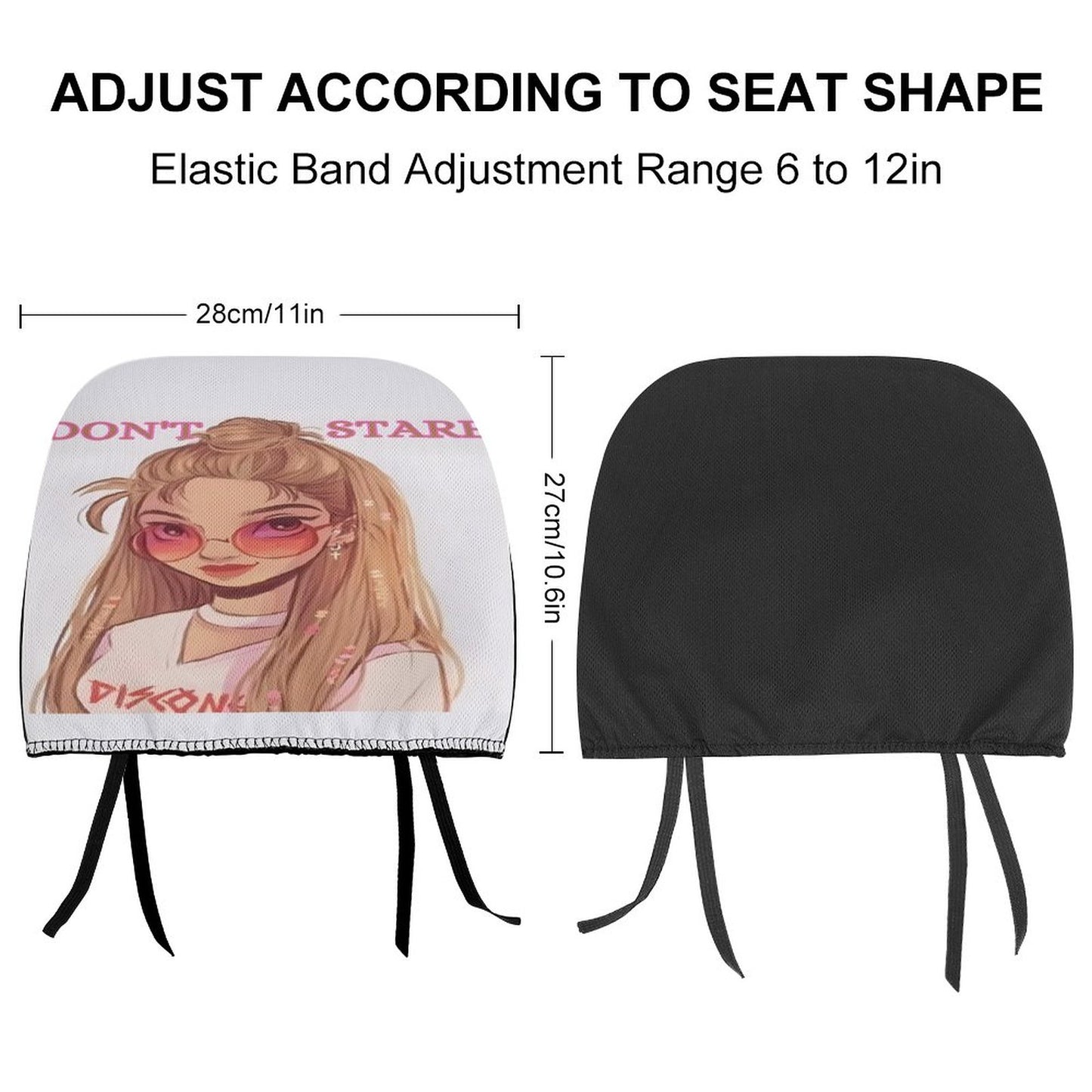 Custom Car Headrest Covers