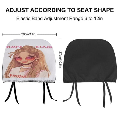 Custom Car Headrest Covers