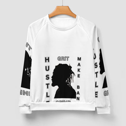280gsm Men's Crewneck Sweatshirt Raglan A27H (All-Over Printing)
