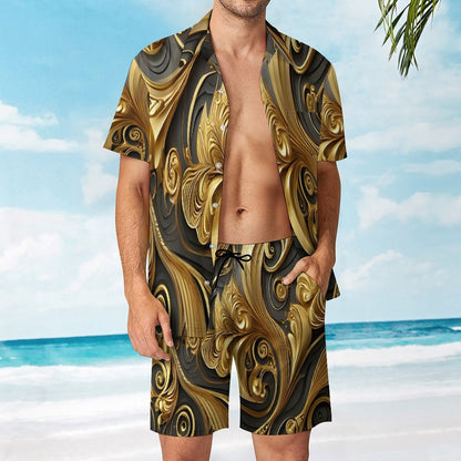 Hawaiian Print Suits for Men (All-Over Printing)