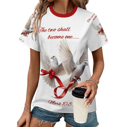 180gsm Women's Raglan T-shirt(All-Over Printing)